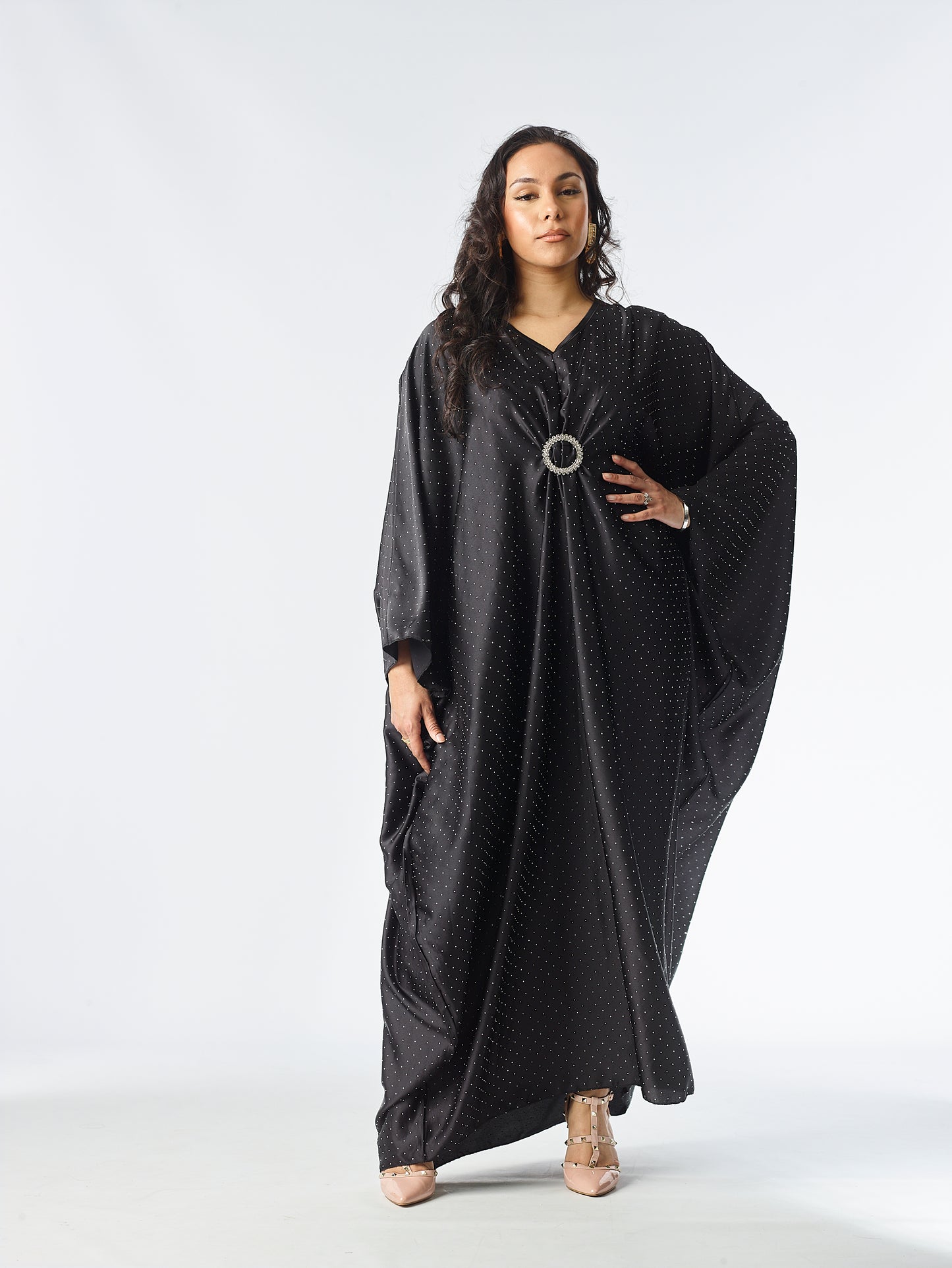 Women's Casual Buckle Stone Kaftan for Summer - Womenswear