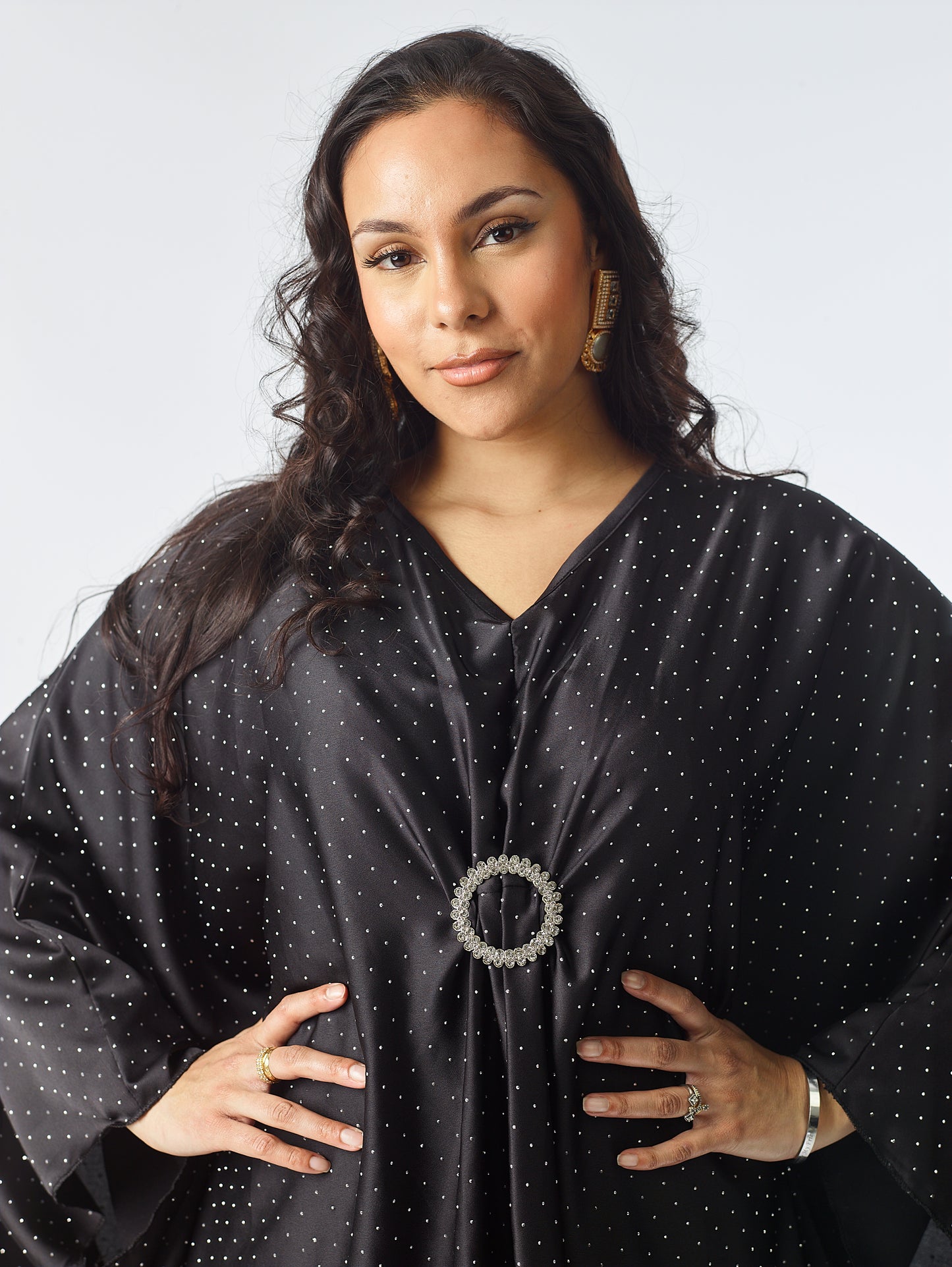 Women's Casual Buckle Stone Kaftan for Summer - Womenswear