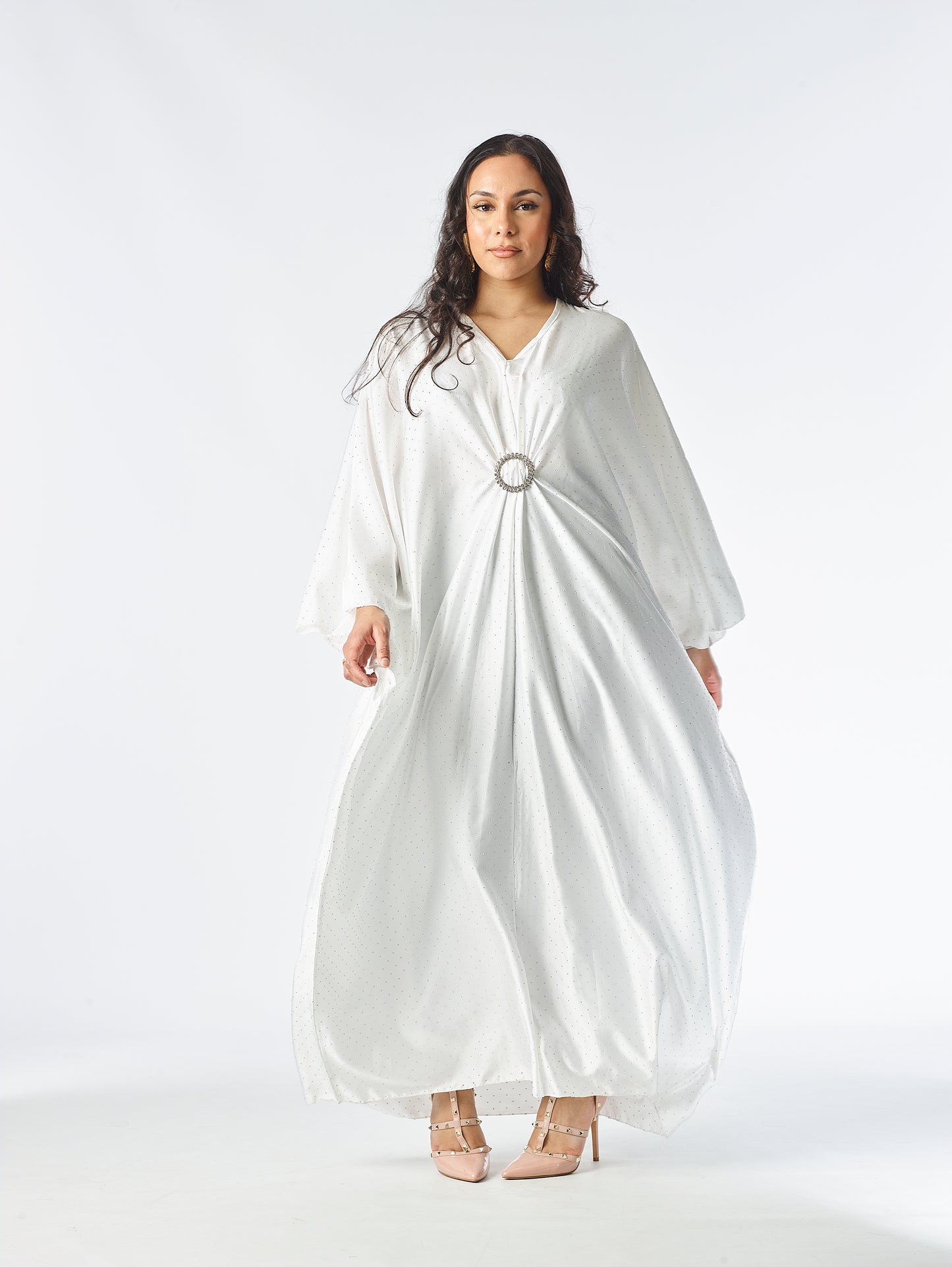 Women's Casual Buckle Stone Kaftan for Summer - Womenswear