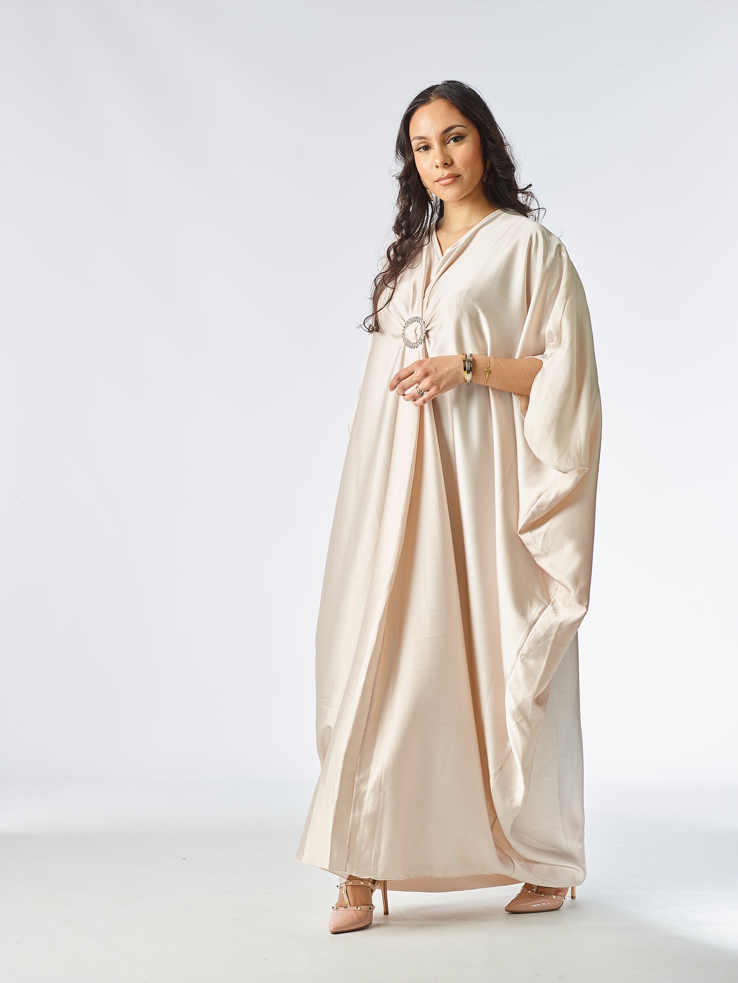 Women's Casual Buckle Stone Kaftan for Summer - Womenswear